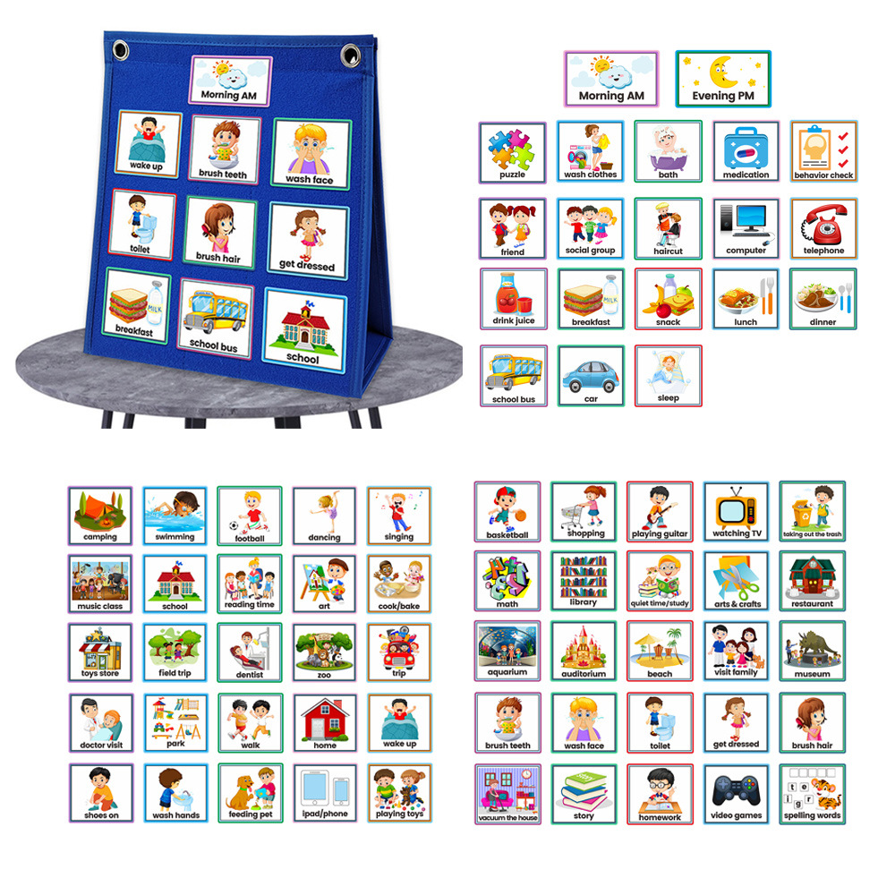 Kids Education Tools - Bagan Saku Desktop Lipat Berdiri Sendiri