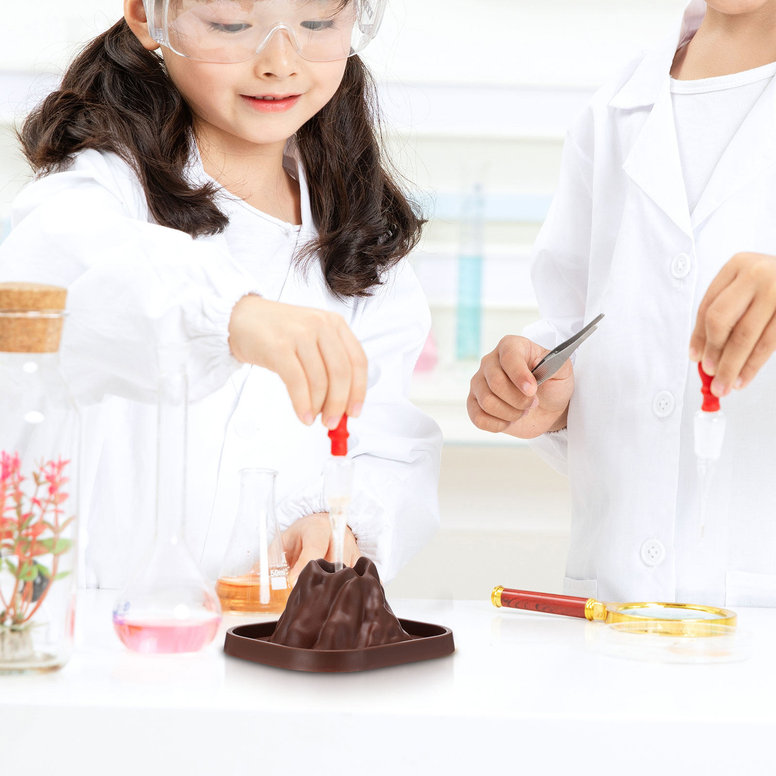 Science Kit Volcano - 10 Buah Kit Cetakan Gunung Berapi
