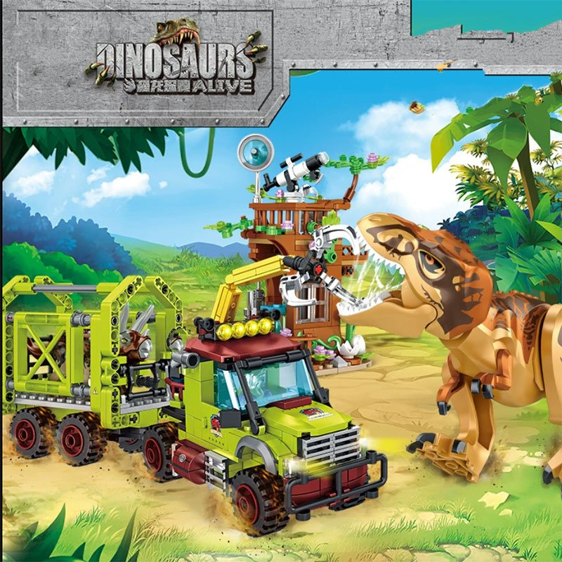 Kids Educational Device - Jurassic FC3738 Tyrannosaurus Rex Triceratops Rescue