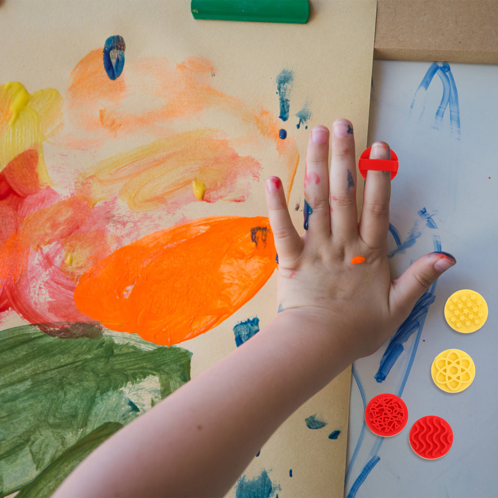 Kids Education Drawing - 8 Buah Stempel Karet Non-Toksik Aman
