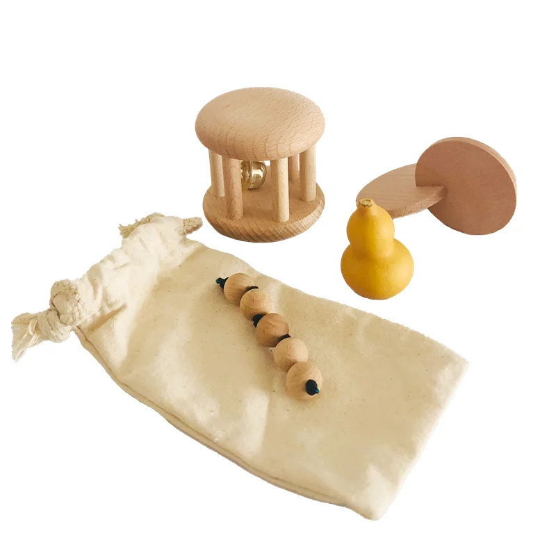 Kids Educational Box - Montessori mainan lonceng kayu, alat pendidikan