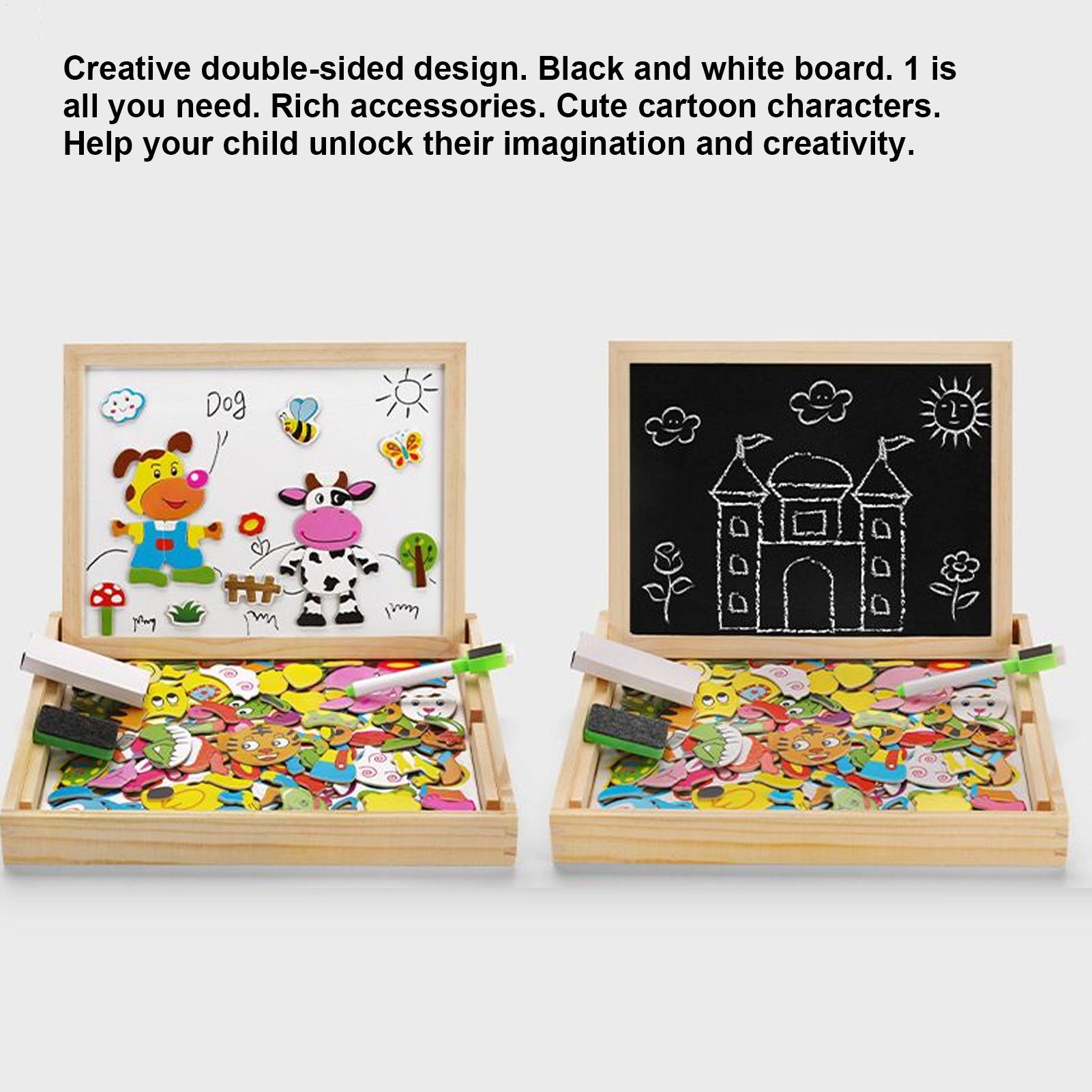 Kids Education Drawing - Papan Magnetik Anak-anak Papan Kayu Mainan