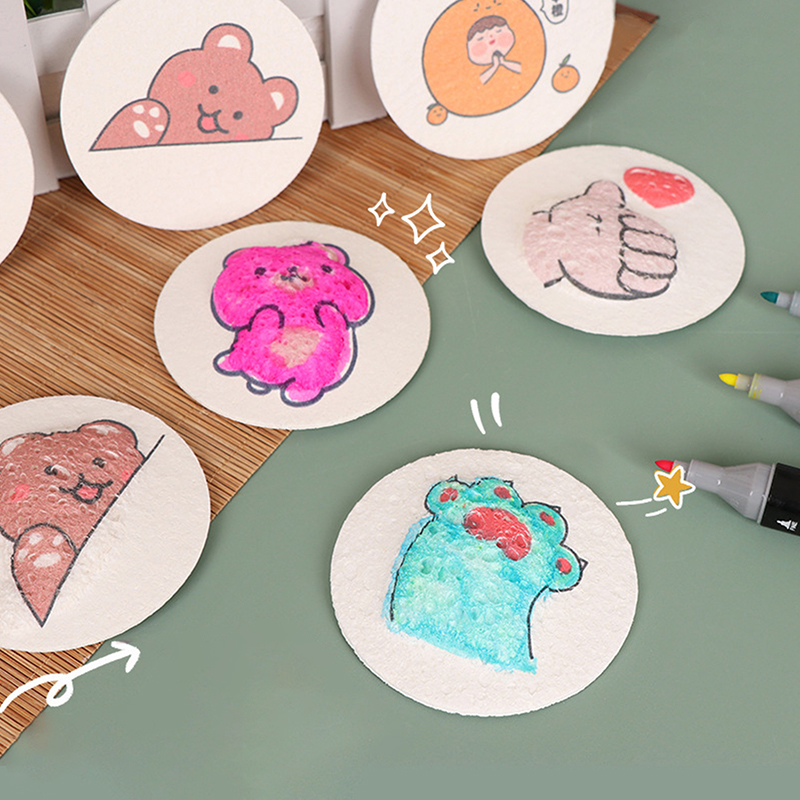 Kids Education Drawing - 10 Buah Kertas Lukisan Tekstur Busa