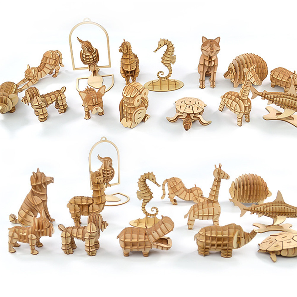 Kangaroo Kids Education - Puzzle Kayu Kanguru 3D yang Dipoles