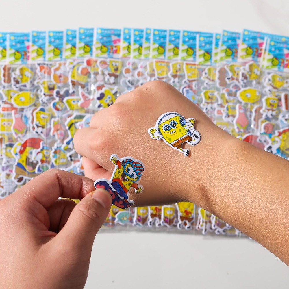 Kids Education Movies - 12 Paket Stiker 3D SpongeBob -
