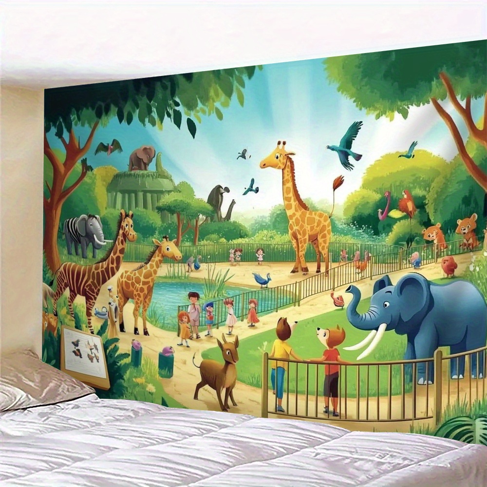 Background For Kids Education - 1 Buah Permadani Ruang Bermain Anak-anak