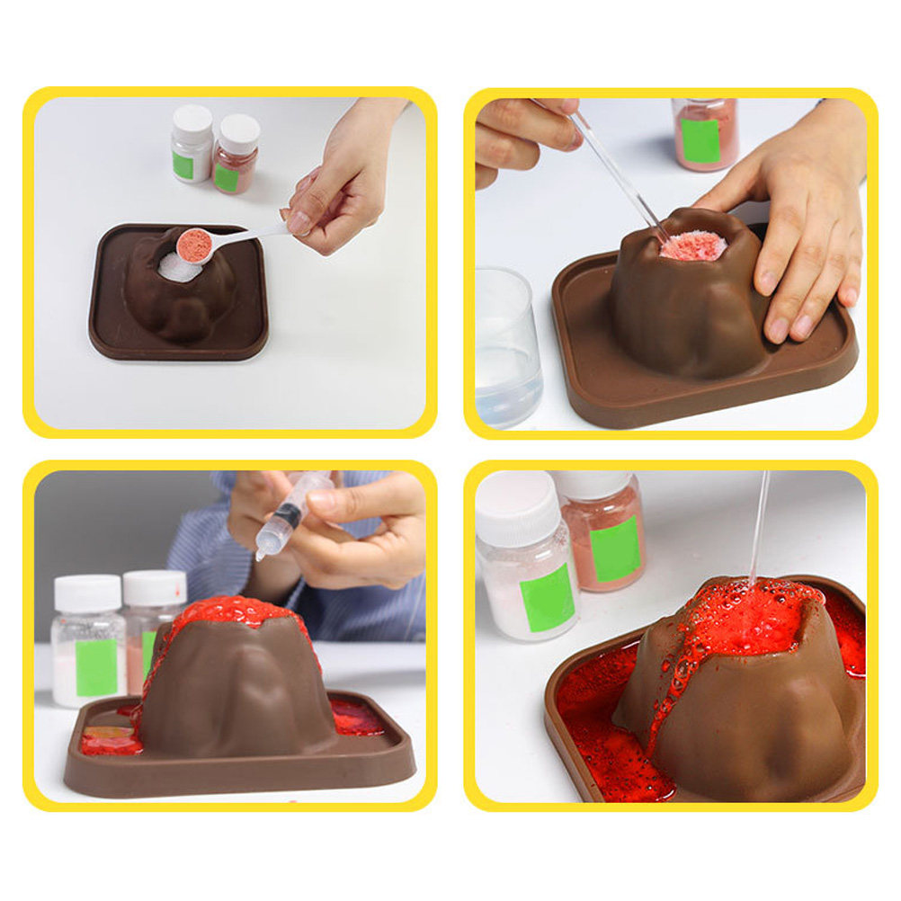 10Pcs Cetakan Gunung Berapi Al - Science Kit Volcano ulasan dan harga