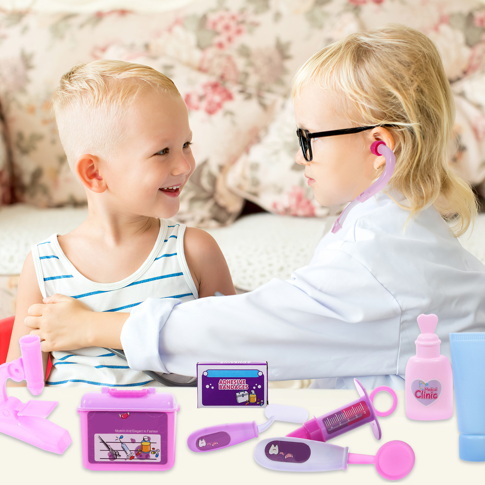 14Pcs Set Perlengkapan Dokter  - Kids Education Help ulasan dan harga