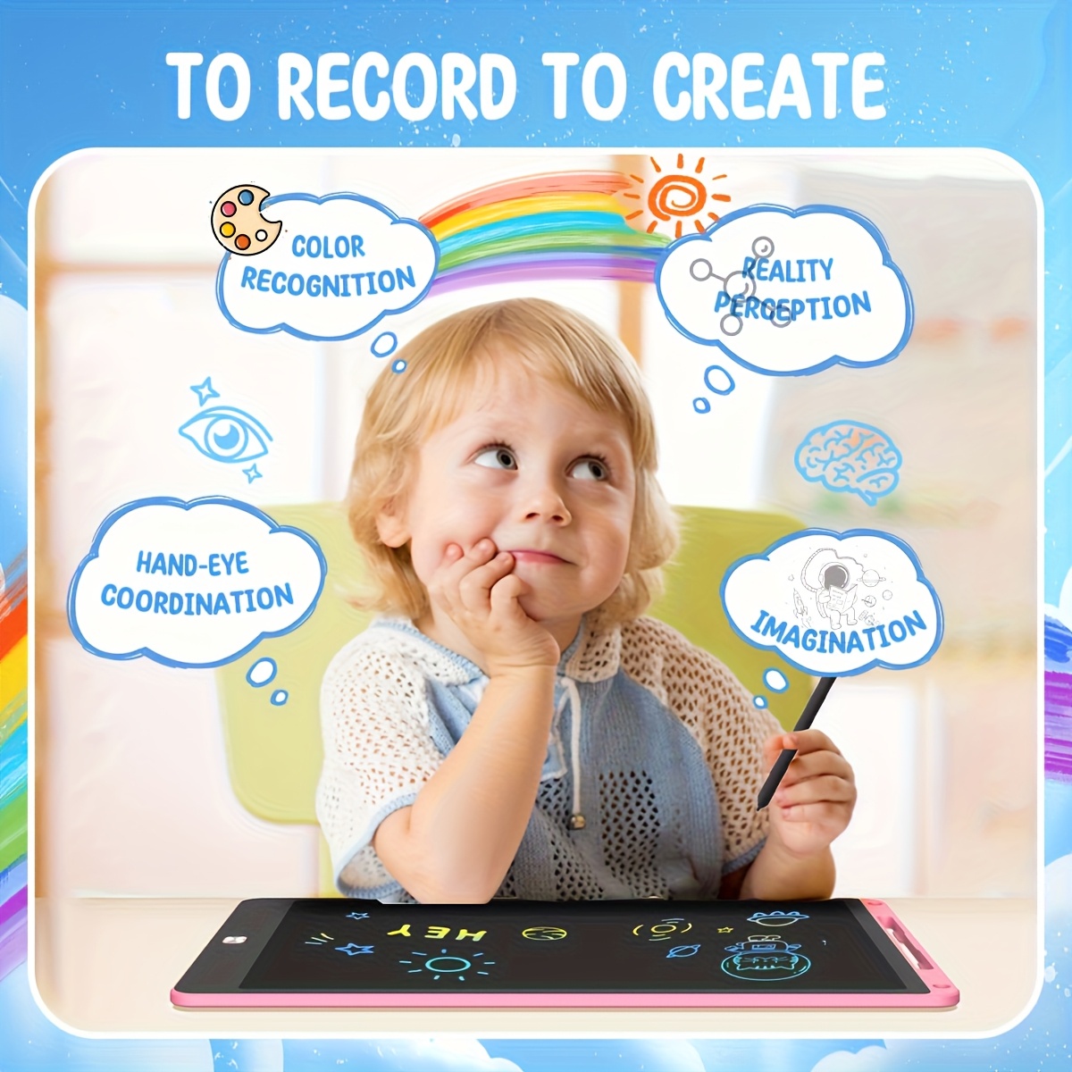 30 Buah Tablet Gambar LCD 8.5  - Kids Education Tools ulasan dan harga