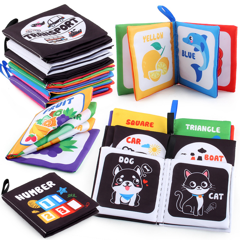 Buku kain bayi untuk bayi baru - Kids Early Education Books ulasan dan harga