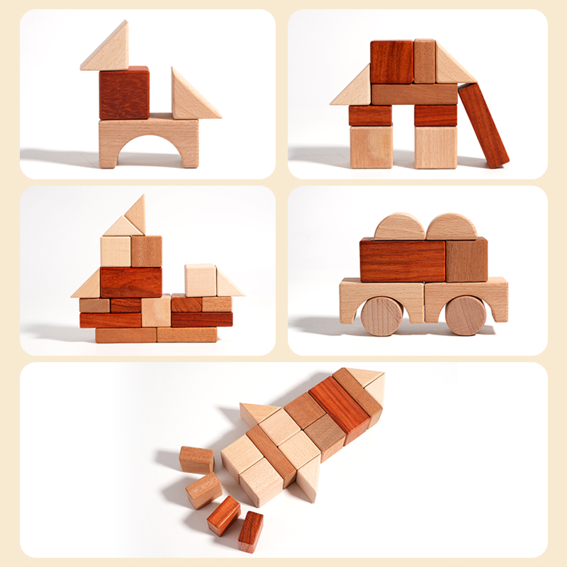 29-Piece Kayu DIY Blok Banguna - Kids Educational Box ulasan dan harga
