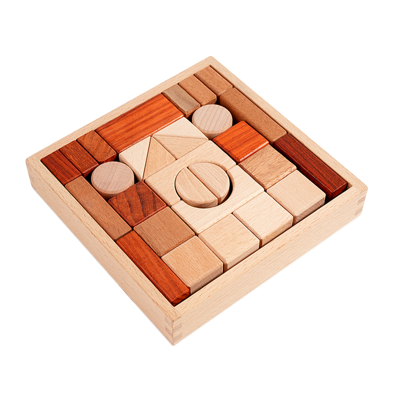 29-Piece Kayu DIY Blok Banguna - Kids Educational Box ulasan dan harga