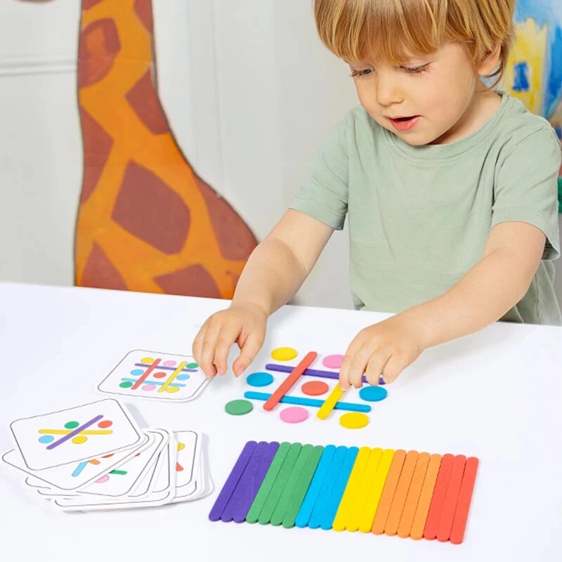 Mainan anak, tongkat pelangi,  - Kids Educational Box ulasan dan harga