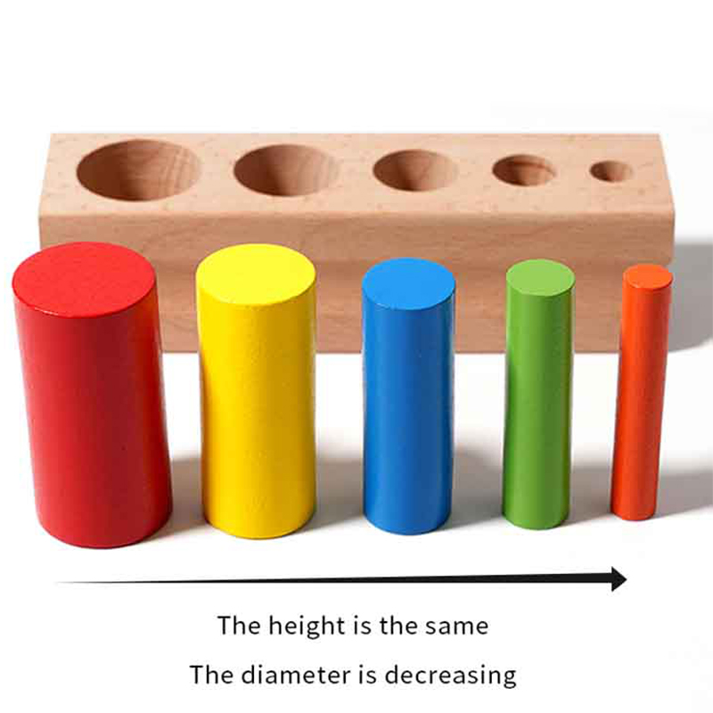 Mainan Blok Silinder Kayu Berw - Kids Education Help ulasan dan harga