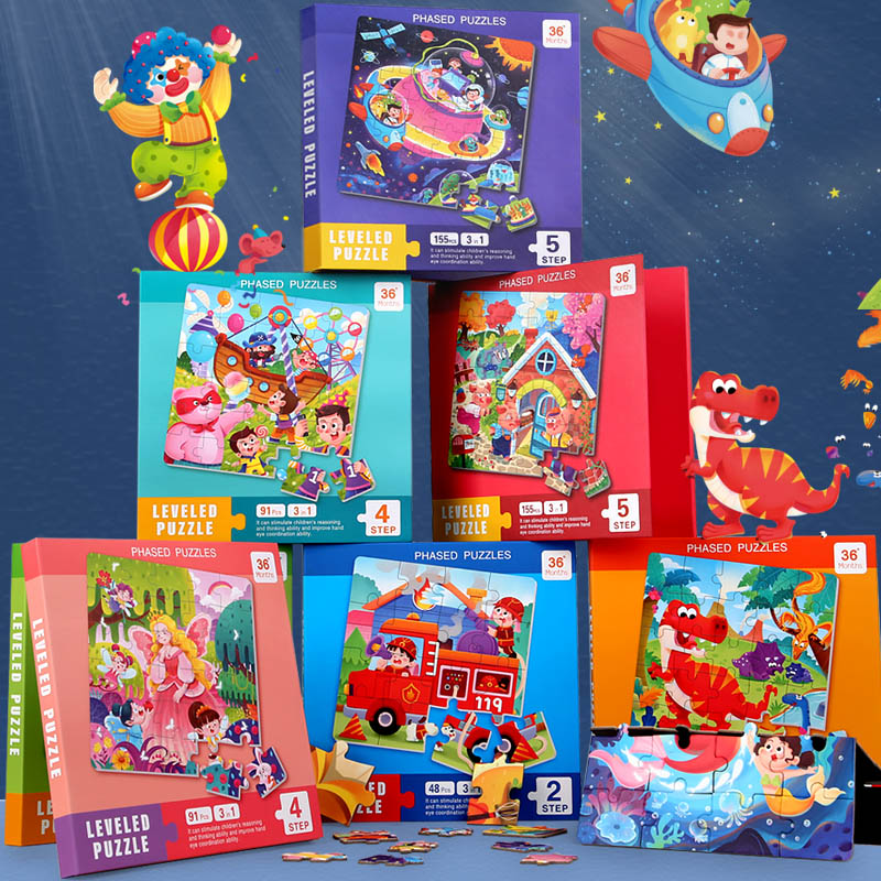 Puzzle Kayu Magnetik Anak-anak - Kids Educational Box ulasan dan harga