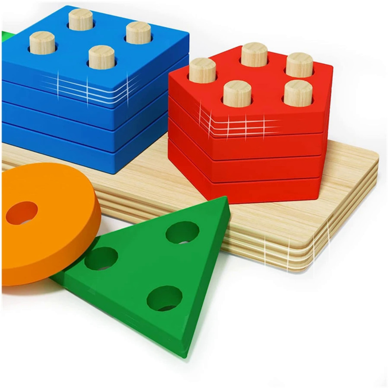 Mainan Kayu Montessori Bentuk  - Kids Educational Box ulasan dan harga