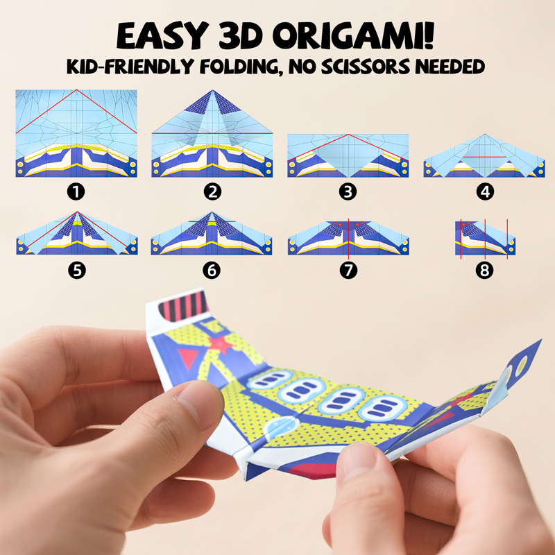 36 Lembar Kertas Pesawat Terba - Kids Educational Device ulasan dan harga