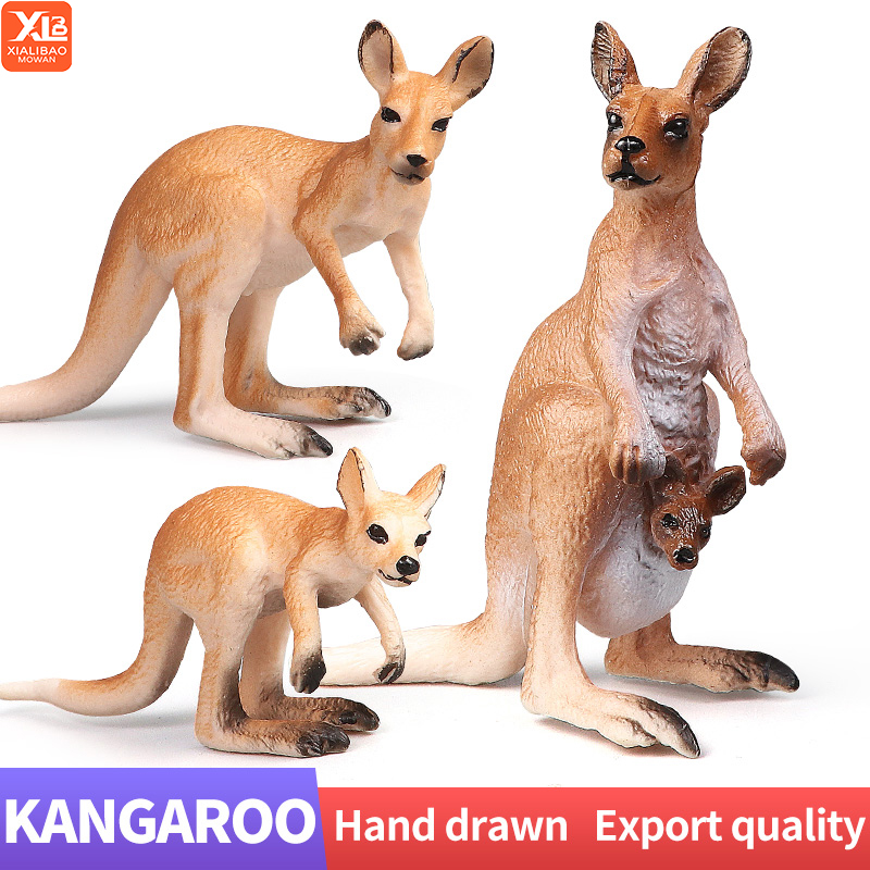 Set Figur Aksi Hewan Simulasi  - Kangaroo Kids Education ulasan dan harga