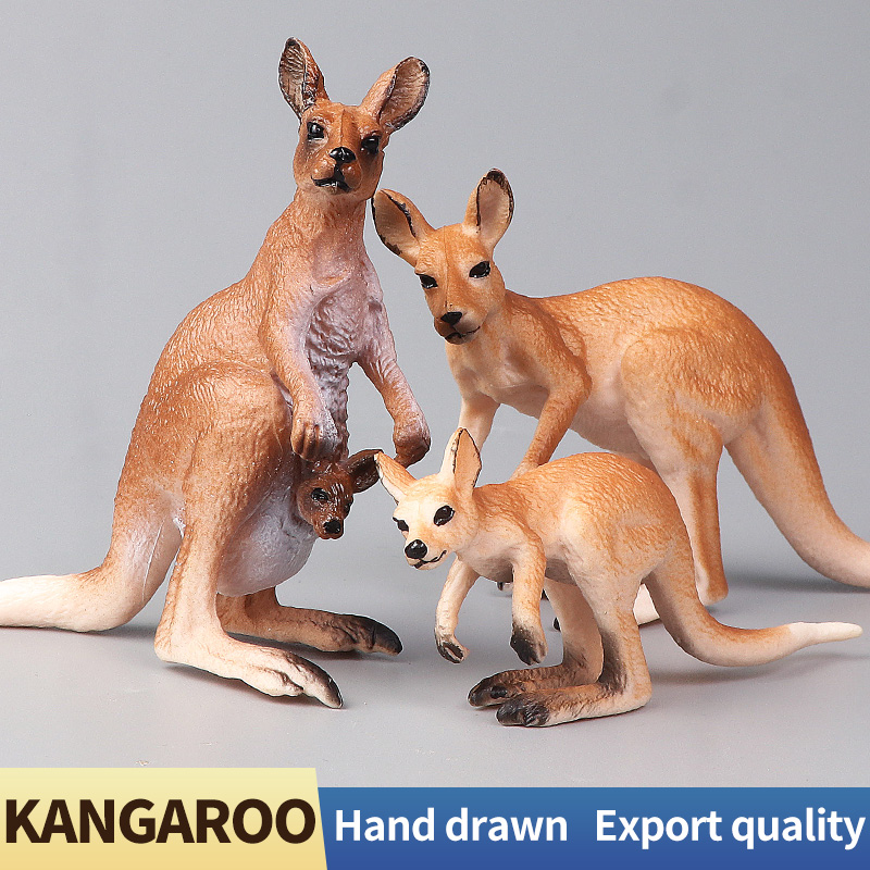Set Figur Aksi Hewan Simulasi  - Kangaroo Kids Education ulasan dan harga