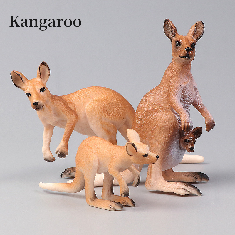 Set Figur Aksi Hewan Simulasi  - Kangaroo Kids Education ulasan dan harga