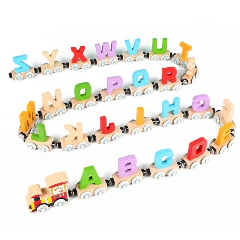 Mainan kereta kayu Montessori, - Kids Educational Box ulasan dan harga