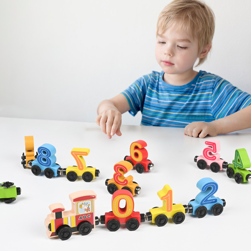 Mainan kereta kayu Montessori, - Kids Educational Box ulasan dan harga