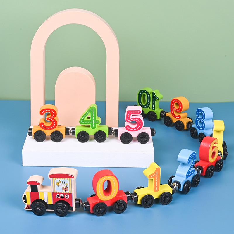 Mainan kereta kayu Montessori, - Kids Educational Box ulasan dan harga
